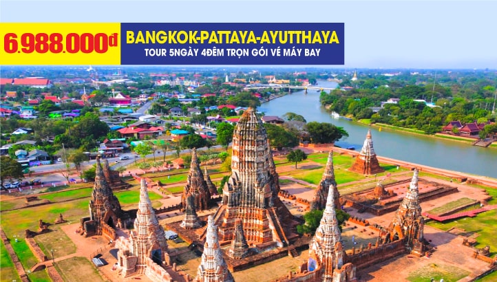 Du Lịch Thái Lan 5Sao 5N4Đ Bangkok - Pattaya - Đảo Coral - Công viên khủng long NoongNooch - Wat Arun